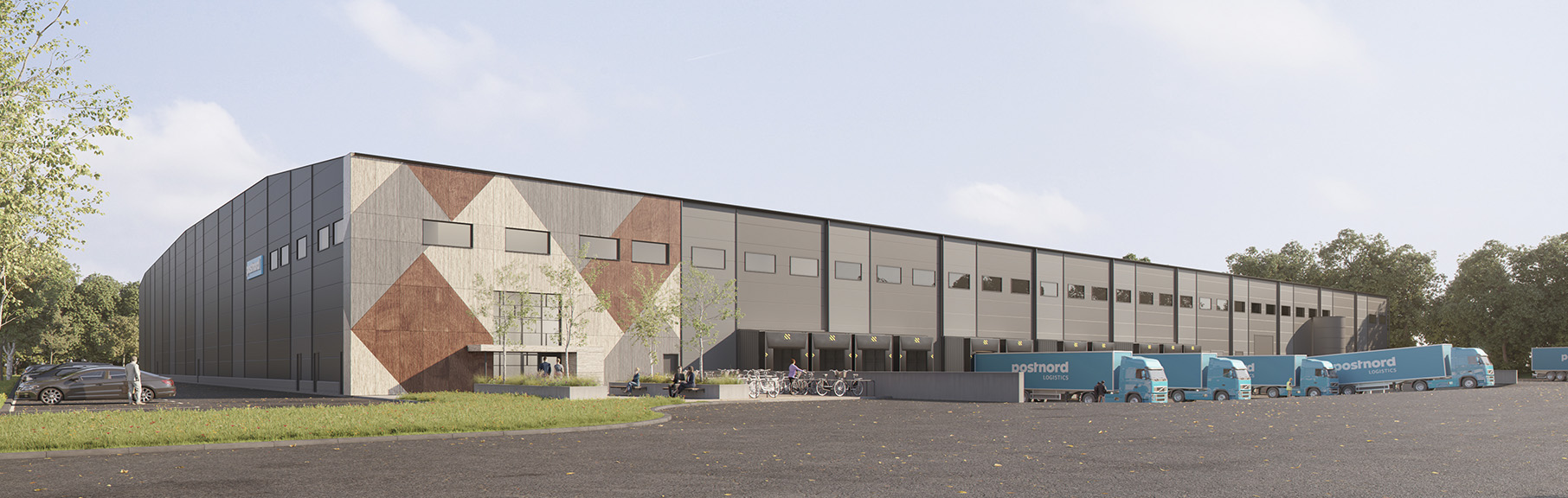 Logistics facility that Catena has built for PostNord in Ättekulla, Helsingborg.