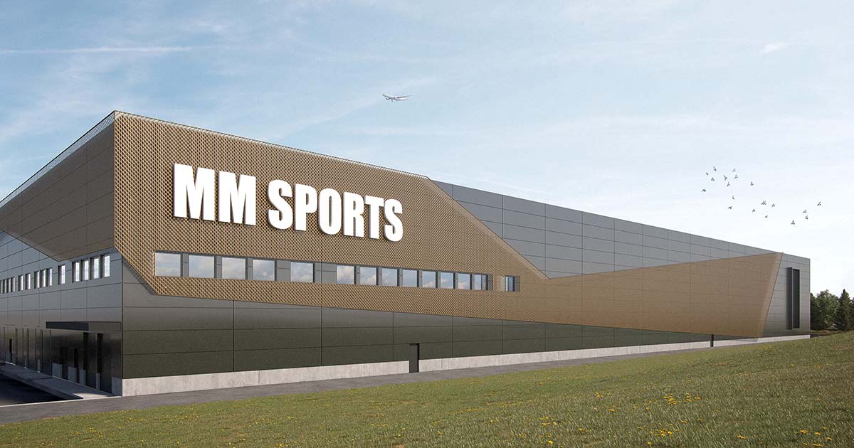 Vision image of the property leased by MM Sports at Logistics Position Landvetter